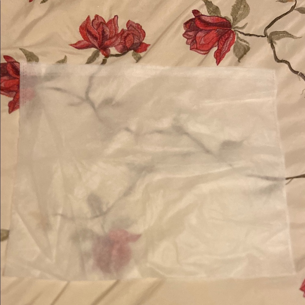 Sheer White Plain Dustbag